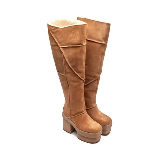 UGG Skórzane kozaki na słupku 38 okazyjna cena Gomez Fashion Store