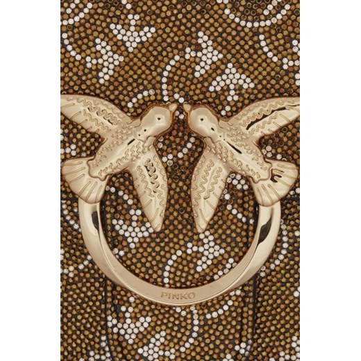 Pinko Skórzana torebka wieczorowa LOVE ONE MINI LIGHT CL Pinko One Size Gomez Fashion Store wyprzedaż