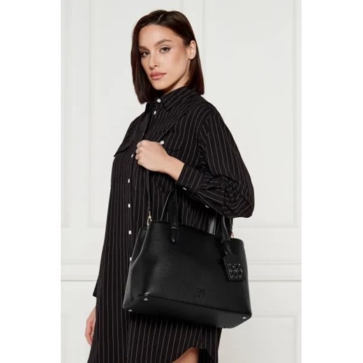 DKNY Skórzana shopperka YORKVILLE One Size okazja Gomez Fashion Store