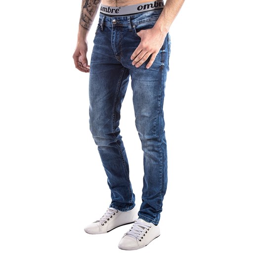 Spodnie P96 - JEANSOWE ombre niebieski Spodnie
