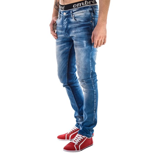 Spodnie P94 - JEANSOWE ombre niebieski Spodnie
