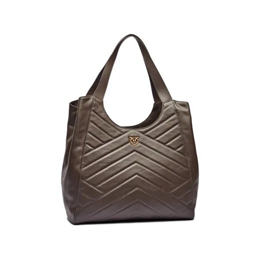 Pinko Skórzana shopperka PUZZLE Pinko One Size okazja Gomez Fashion Store