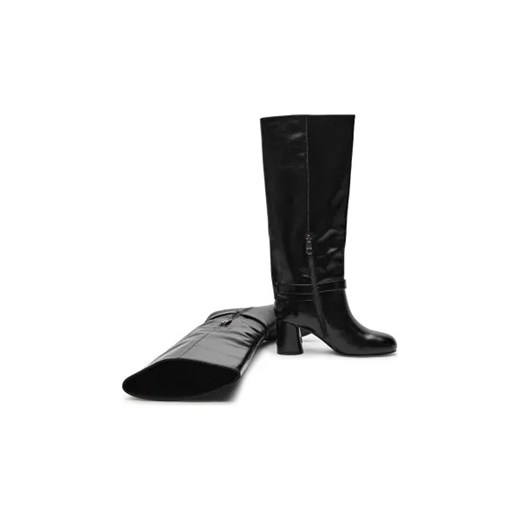 Pinko Skórzane kozaki na słupku CINDY 14 Pinko 39 Gomez Fashion Store wyprzedaż