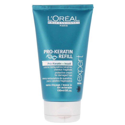 Loreal Pro Keratin Refill Krem Termiczny 150 ml perfumeria turkusowy ochronny