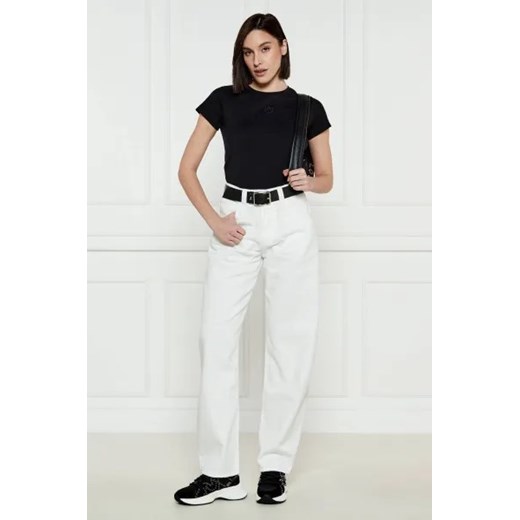 Pinko Sneakersy ARIEL 16 | z dodatkiem skóry Pinko 39 okazja Gomez Fashion Store