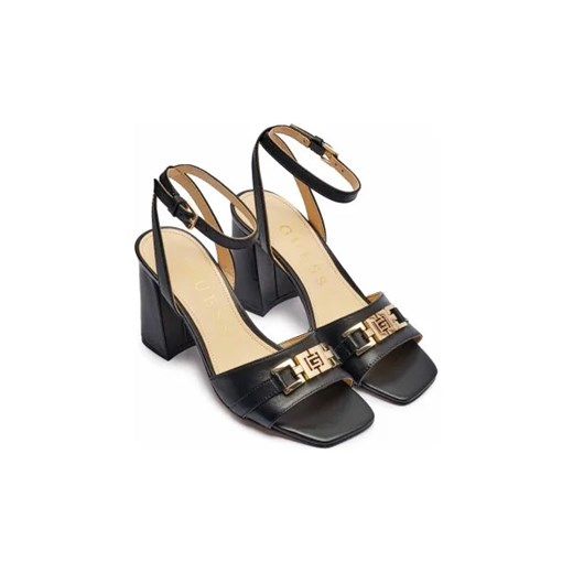 Guess Skórzane sandały na słupku GRATO Guess 39 okazyjna cena Gomez Fashion Store