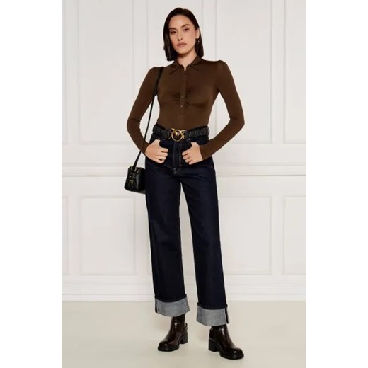 Pinko Skórzane botki na słupku ALYS 05 Pinko 38 okazyjna cena Gomez Fashion Store
