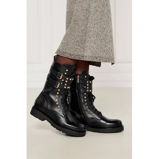 Workery damskie Twinset casual skórzane 