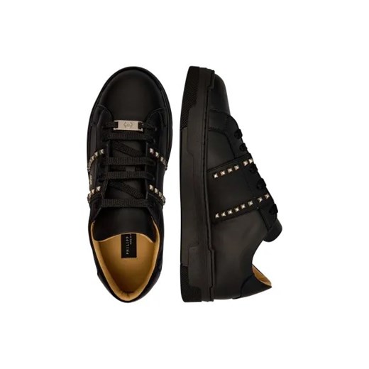 Philipp Plein Skórzane sneakersy Low-Top 44 Gomez Fashion Store