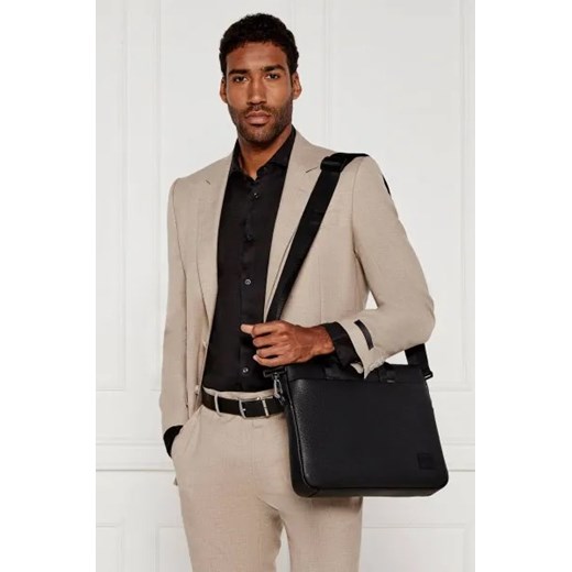 Torba na laptopa Hugo Boss ze skóry ekologicznej 