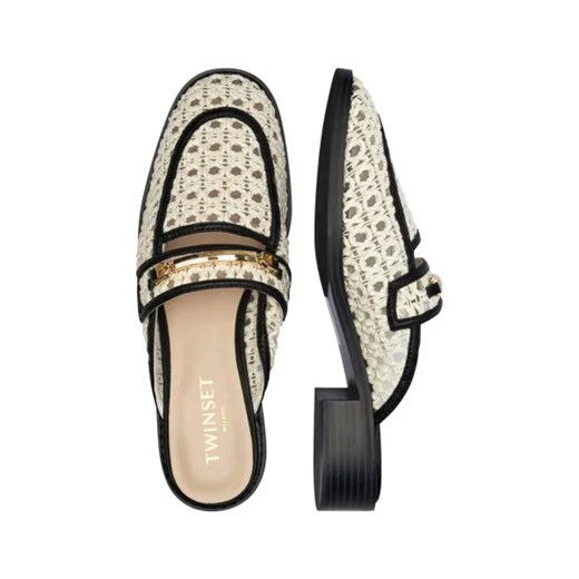 TWINSET Mule SABOT | z dodatkiem skóry Twinset 40 okazyjna cena Gomez Fashion Store
