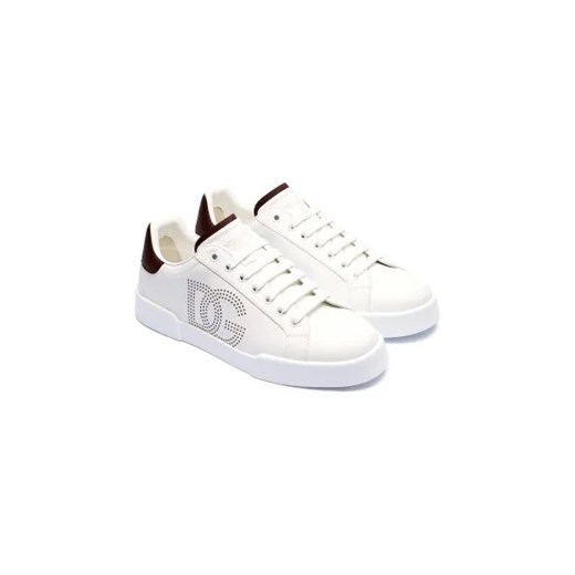 Dolce & Gabbana Skórzane sneakersy Dolce & Gabbana 41 wyprzedaż Gomez Fashion Store