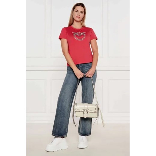 Pinko Skórzana torebka na ramię LOVE ONE CLASSIC Pinko OS okazja Gomez Fashion Store