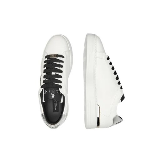 Philipp Plein Skórzane sneakersy Hexagon 45 okazyjna cena Gomez Fashion Store