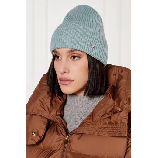 Calvin Klein Wełniana czapka | z dodatkiem kaszmiru Calvin Klein One Size Gomez Fashion Store okazyjna cena
