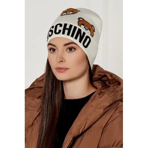 Moschino Czapka | z dodatkiem wełny Moschino One Size okazyjna cena Gomez Fashion Store