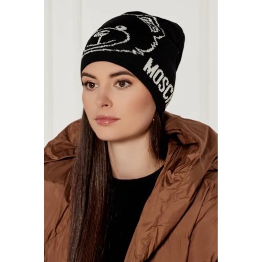 Moschino Czapka | z dodatkiem wełny Moschino One Size Gomez Fashion Store wyprzedaż