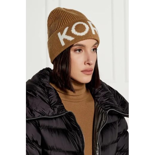 Michael Kors Czapka FISHERMAN''S RIB | z dodatkiem wełny Michael Kors OS wyprzedaż Gomez Fashion Store