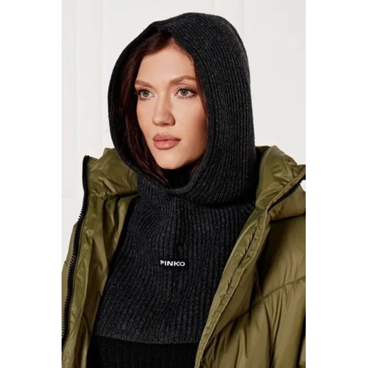 Pinko Wełniana kominiarka SAM SAWEET | z dodatkiem kaszmiru Pinko One Size Gomez Fashion Store wyprzedaż