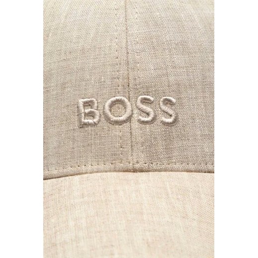 BOSS BLACK Lniana bejsbolówka Ari-LN One Size Gomez Fashion Store wyprzedaż