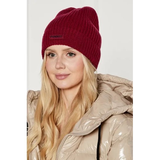Pinko Wełniana czapka | z dodatkiem kaszmiru Pinko One Size wyprzedaż Gomez Fashion Store