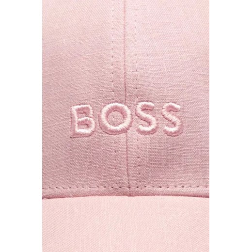 BOSS BLACK Lniana bejsbolówka Ari-LN One Size Gomez Fashion Store wyprzedaż