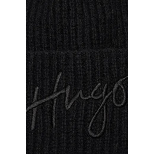 HUGO Czapka Socialy_Hat | z dodatkiem wełny i kaszmiru One Size okazja Gomez Fashion Store