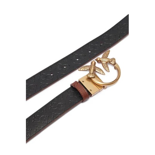 Pinko Skórzany dwustronny pasek LOVE BERRY Pinko M Gomez Fashion Store