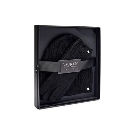 LAUREN RALPH LAUREN Wełniana czapka + rękawiczki | z dodatkiem kaszmiru One Size Gomez Fashion Store wyprzedaż