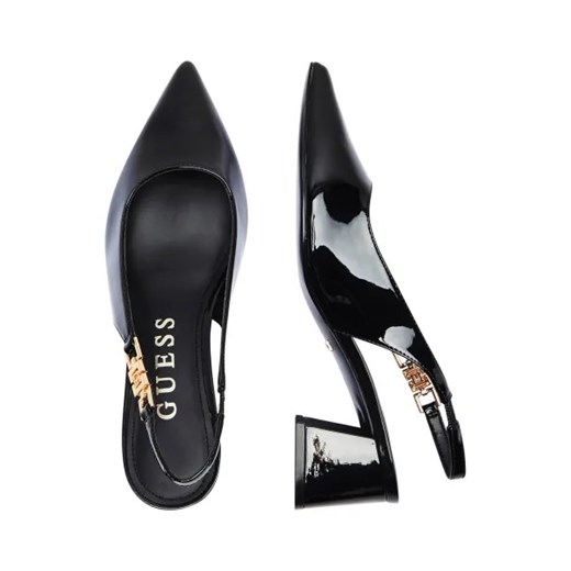 Guess Czółenka na słupku ZABELA | z dodatkiem skóry Guess 36 okazja Gomez Fashion Store