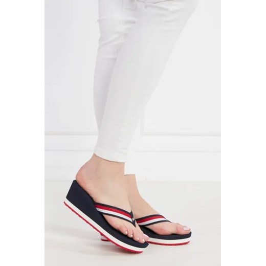 Klapki damskie Tommy Hilfiger z tkaniny 