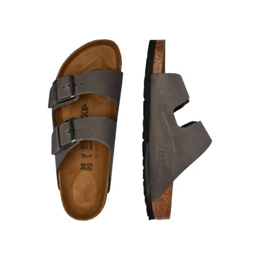 Klapki damskie BIRKENSTOCK na lato ze skóry 