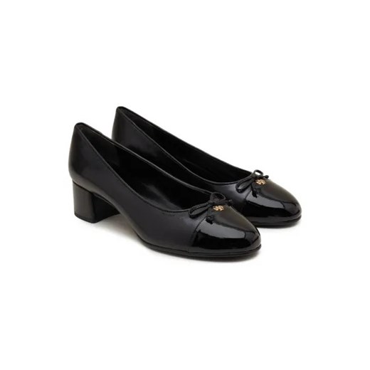 TORY BURCH Skórzane czółenka na słupku CAP-TOE PUMP Tory Burch 37 Gomez Fashion Store
