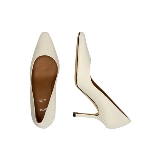 BOSS BLACK Skórzane szpilki Charlize_Pump90_NA 38 okazyjna cena Gomez Fashion Store