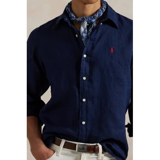 POLO RALPH LAUREN Lniana koszula | Slim Fit Polo Ralph Lauren XXL okazyjna cena Gomez Fashion Store