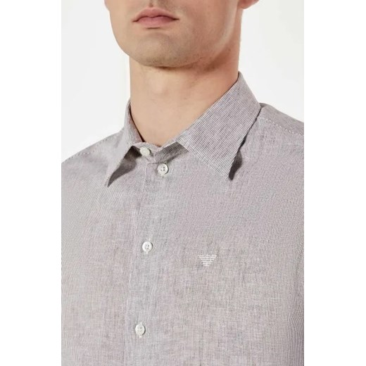 Emporio Armani Lniana koszula | Regular Fit Emporio Armani M Gomez Fashion Store okazja