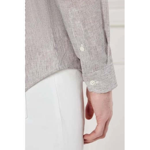 Emporio Armani Lniana koszula | Regular Fit Emporio Armani M promocja Gomez Fashion Store