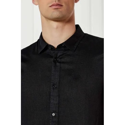 Armani Exchange Lniana koszula | Regular Fit Armani Exchange S promocja Gomez Fashion Store