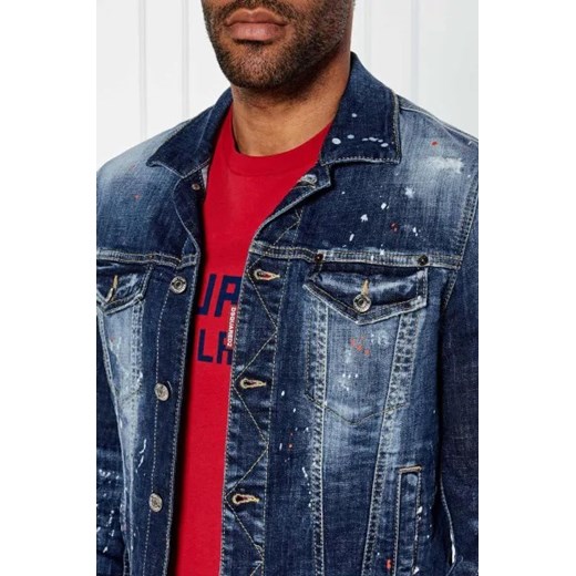Dsquared2 Kurtka jeansowa | Slim Fit Dsquared2 48 wyprzedaż Gomez Fashion Store
