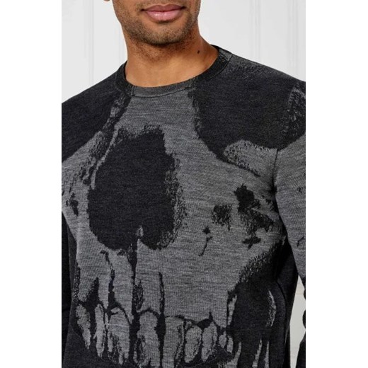 Alexander McQueen Wełniany sweter | Regular Fit L okazja Gomez Fashion Store