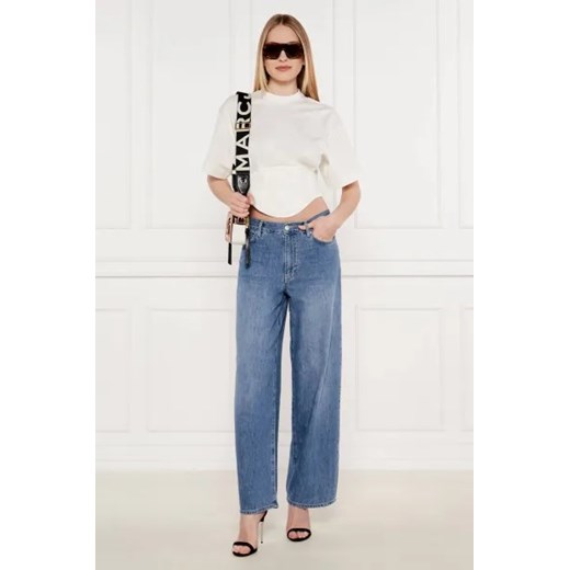 Pinko Jeansy LAURYN | Loose fit | z dodatkiem lnu Pinko 32 Gomez Fashion Store