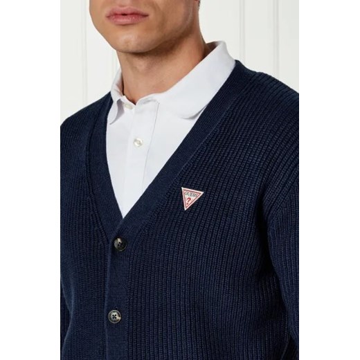 Guess Jeans Kardigan CARDI | Regular Fit | z dodatkiem wełny M promocja Gomez Fashion Store