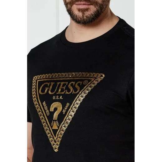 GUESS T-shirt CHAIN TRI LOG | Regular Fit Guess S promocyjna cena Gomez Fashion Store