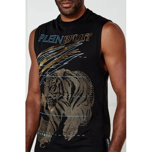 Plein Sport Tank top Lamina Tiger | Regular Fit Plein Sport XXXL Gomez Fashion Store promocja