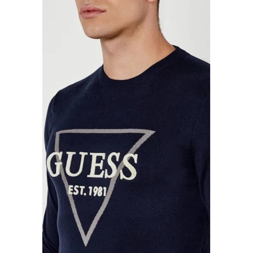 GUESS Sweter FABIAN | Regular Fit | z dodatkiem kaszmiru Guess XXL wyprzedaż Gomez Fashion Store