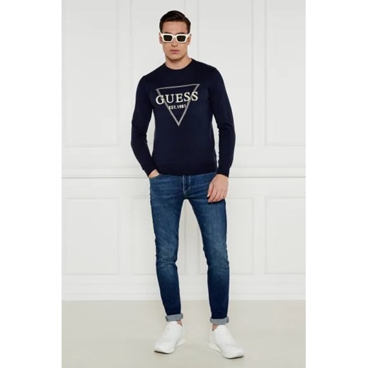 GUESS Sweter FABIAN | Regular Fit | z dodatkiem kaszmiru Guess XXL Gomez Fashion Store promocja