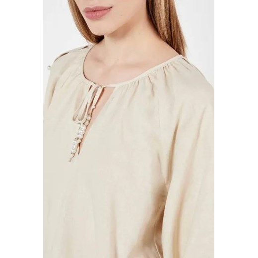 Twinset U&B Lniana bluzka | Loose fit S okazja Gomez Fashion Store