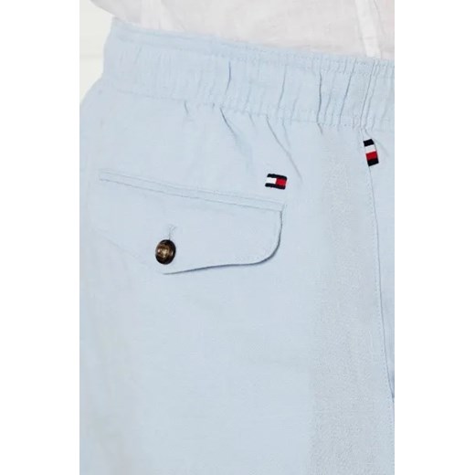 Tommy Hilfiger Lniane szorty HARLEM PO | Regular Fit Tommy Hilfiger 32 promocja Gomez Fashion Store