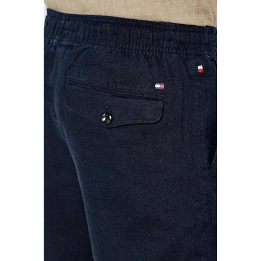 Tommy Hilfiger Lniane szorty HARLEM PO | Regular Fit Tommy Hilfiger 38 Gomez Fashion Store okazja