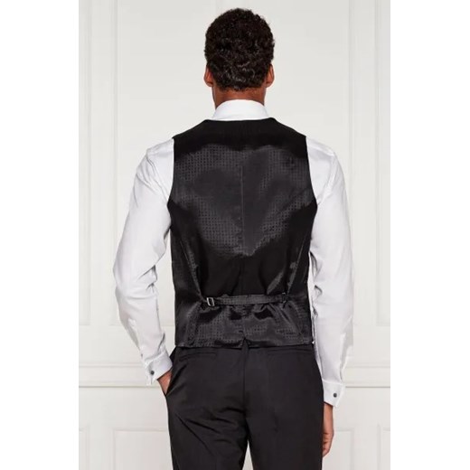 BOSS BLACK Wełniana kamizelka | Slim Fit 52 Gomez Fashion Store
